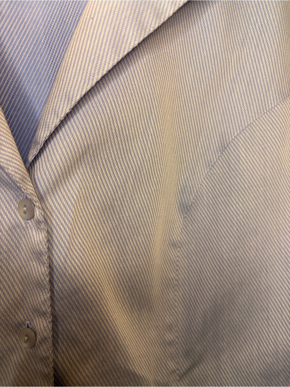Investments Light Blue Striped Dress Shirt - Picture 6 of 7